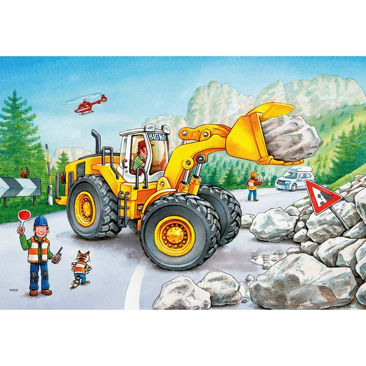 Ravensburger Kinder Puzzle 2 x 24 Teile Bagger und Waldtraktor – Bild 11
