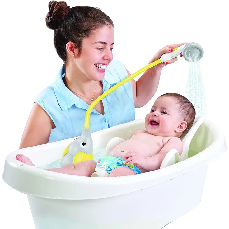 Yookidoo - Duschkopf Elefant, Gelb – Spielzeug für Babys – Badespiel und Dusche – Schlauch zum Säubern des Babys – Geschenk für Babys von 0 bis 2 Jahren – Bild 5