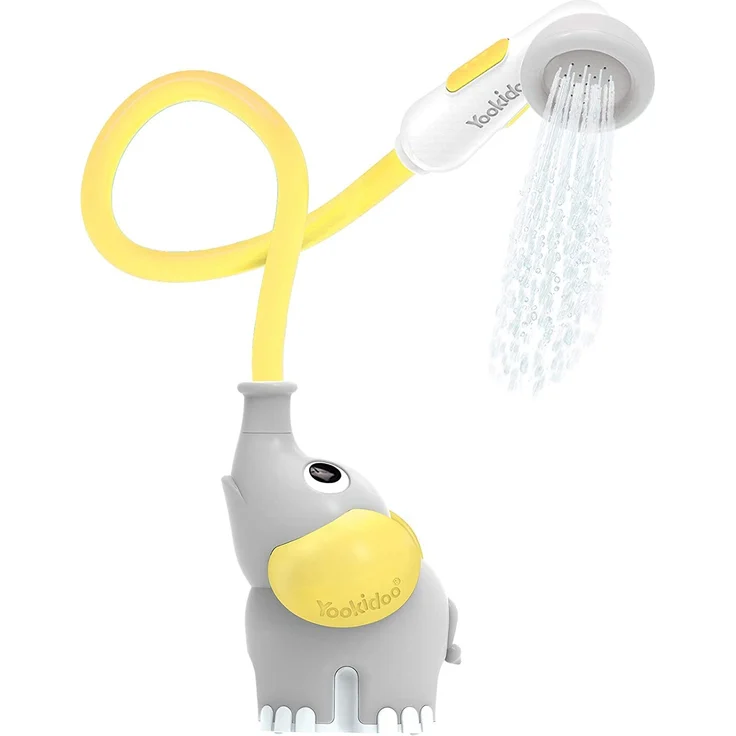 Yookidoo - Duschkopf Elefant, Gelb – Spielzeug für Babys – Badespiel und Dusche – Schlauch zum Säubern des Babys – Geschenk für Babys von 0 bis 2 Jahren – Bild 1