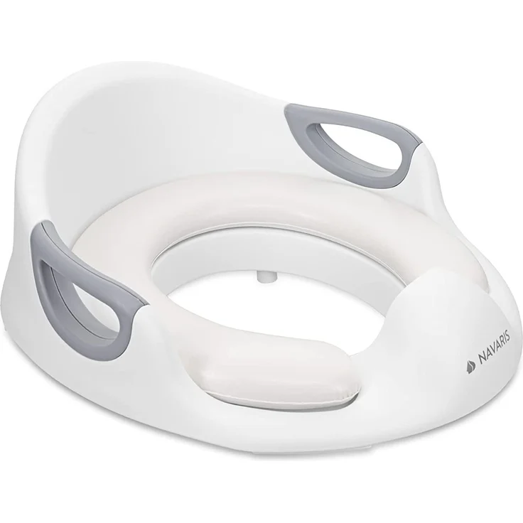 Navaris Kinder Toilettensitz WC Aufsatz - 12 Monate bis 7 Jahre - Baby Sitz Anti-Rutsch Polster Kloaufsatz - Griff und Spritzschutz - Toilettentrainer – Bild 7