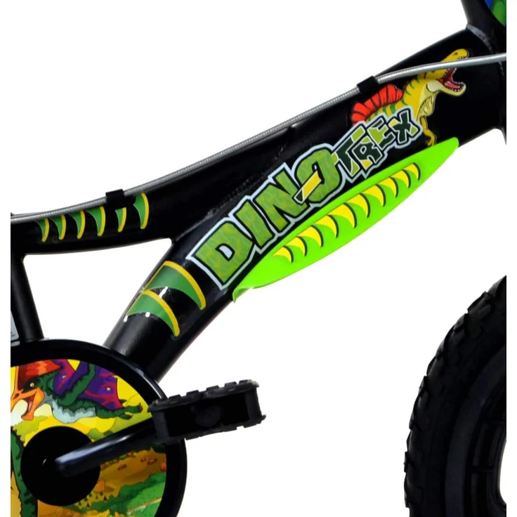 DINO BIKES Jungenfahrrad Kinderfahrrad Dinosaurier schwarz-grün 16 Zoll – Bild 6
