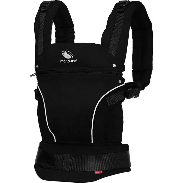 Manduca 'PureCotton' Babytrage Night Black, 3 Tragepositionen – Bild 6
