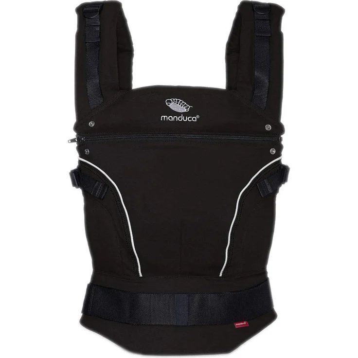 Manduca 'PureCotton' Babytrage Night Black, 3 Tragepositionen – Bild 1
