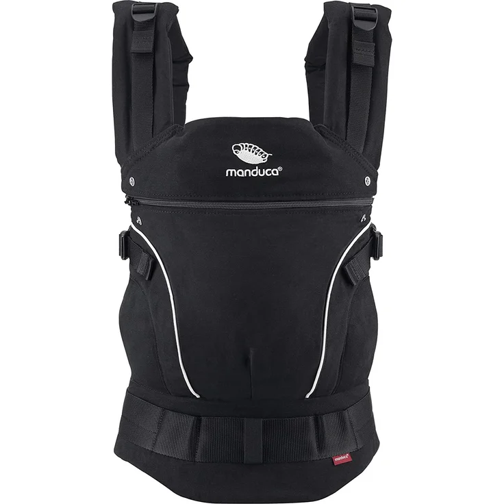 Manduca 'PureCotton' Babytrage Night Black, 3 Tragepositionen – Bild 3