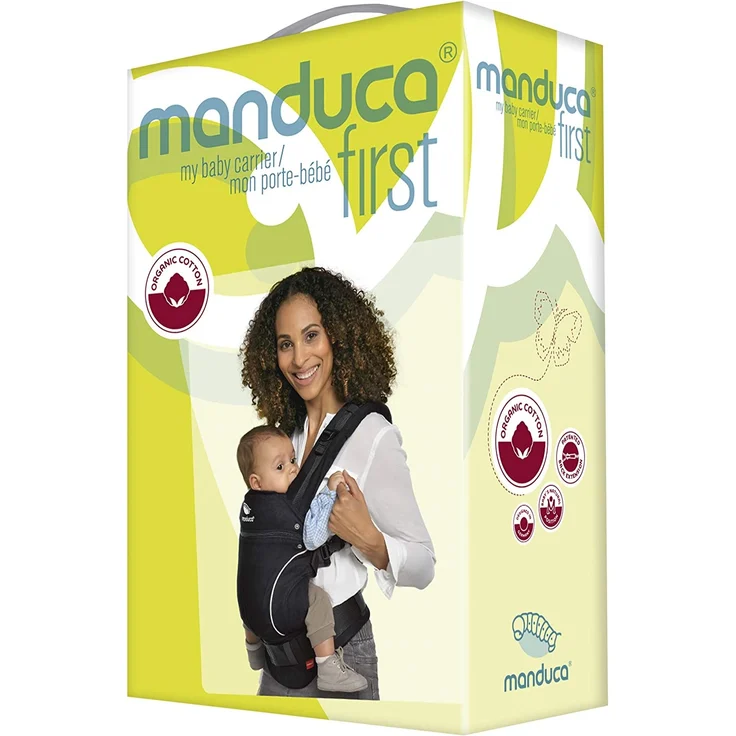 Manduca 'PureCotton' Babytrage Night Black, 3 Tragepositionen – Bild 11