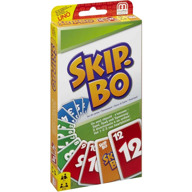 Mattel Games 52370 Skip-Bo Kartenspiel und Familienspiel geeignet für 2 - 6 Spieler, Spiel ab 7 Jahren – Bild 7