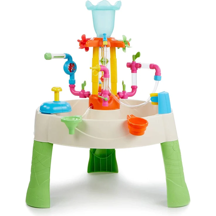 Little Tikes Fountain Factory Wassertisch, Garten-Spielzeug, Sicherer und Tragbarer Kindertisch, Sensorik-Spielzeug für Draußen; Fördert Fantasievolles Spielen, Ab 24 Monaten – Bild 1
