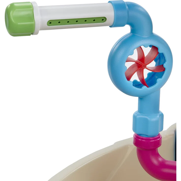 Little Tikes Fountain Factory Wassertisch, Garten-Spielzeug, Sicherer und Tragbarer Kindertisch, Sensorik-Spielzeug für Draußen; Fördert Fantasievolles Spielen, Ab 24 Monaten – Bild 11