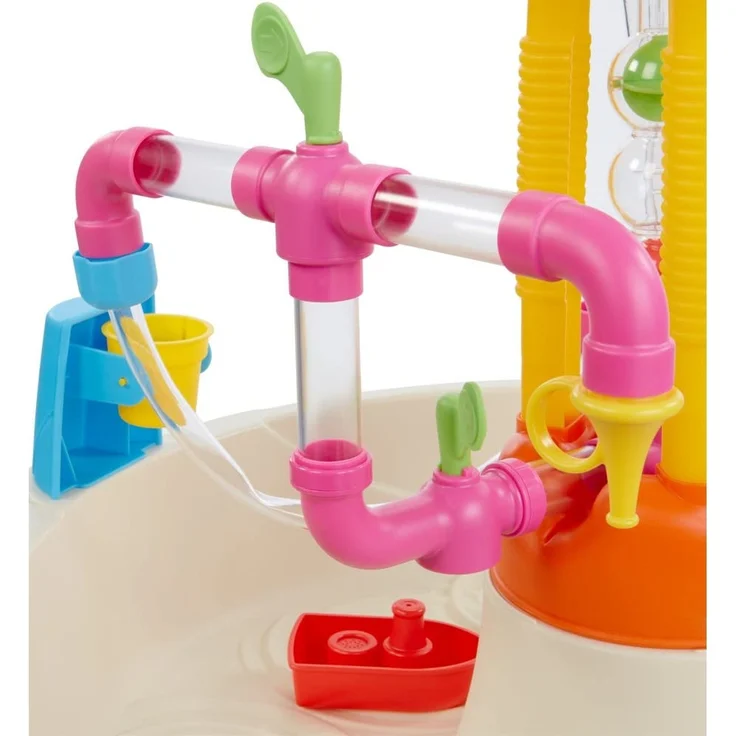 Little Tikes Fountain Factory Wassertisch, Garten-Spielzeug, Sicherer und Tragbarer Kindertisch, Sensorik-Spielzeug für Draußen; Fördert Fantasievolles Spielen, Ab 24 Monaten – Bild 2