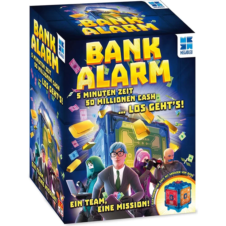 Megableu Bank Alarm elektronisches Kinderspiel, bunt – Bild 1
