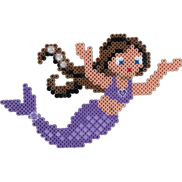 Hama Perlen 3150 Mermaids Gift Box Geschenkpackung Meerjungfrauen, Bügelperlen Midi, ca. 4000 Stück inklusive Stiftplatten und Zubehör, bunt, Einheitsgröße – Bild 3