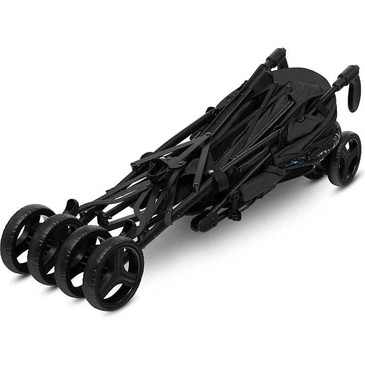 LIONELO Irma Kinderwagen bis 15 kg, Kinderwagen, leichter moderner Kinderwagen mit Liegefunktion, faltbar, große 6-Zoll-Räder, großer Korb, Tasche, Moskitonetz – Bild 9