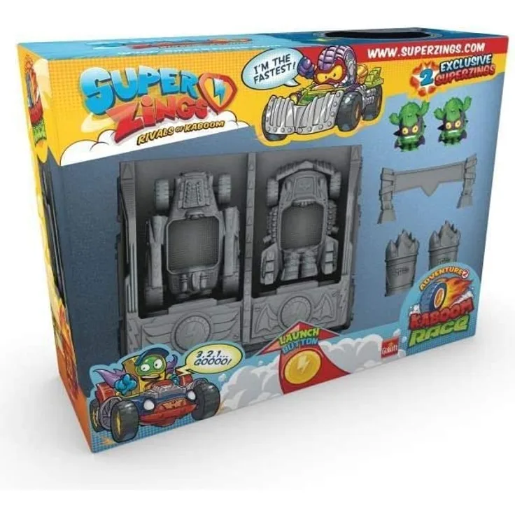 Goliath Spielset SuperZings Kaboom Kaboom race junior grau 6-teilig