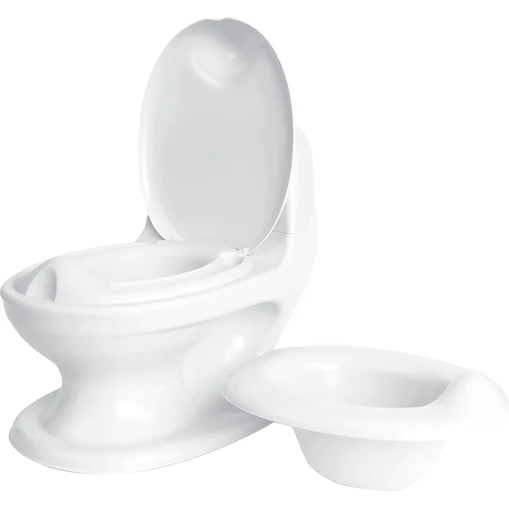 Nuby Dr. Talbot's - My Real Potty - Kinder Töpfchen mit Spülgeräusch - Toilettentrainer für Kinder - mit echtem Sound und Batterien sind im Lieferumfang enthalten - Toilette Weiß - 18+ Monate – Bild 2