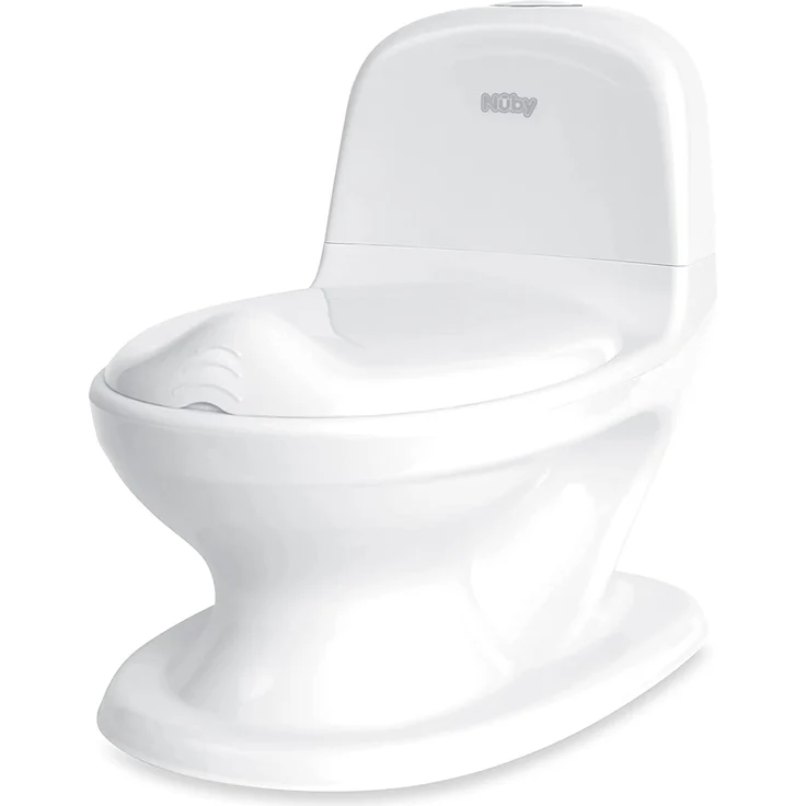 Nuby Dr. Talbot's - My Real Potty - Kinder Töpfchen mit Spülgeräusch - Toilettentrainer für Kinder - mit echtem Sound und Batterien sind im Lieferumfang enthalten - Toilette Weiß - 18+ Monate – Bild 8
