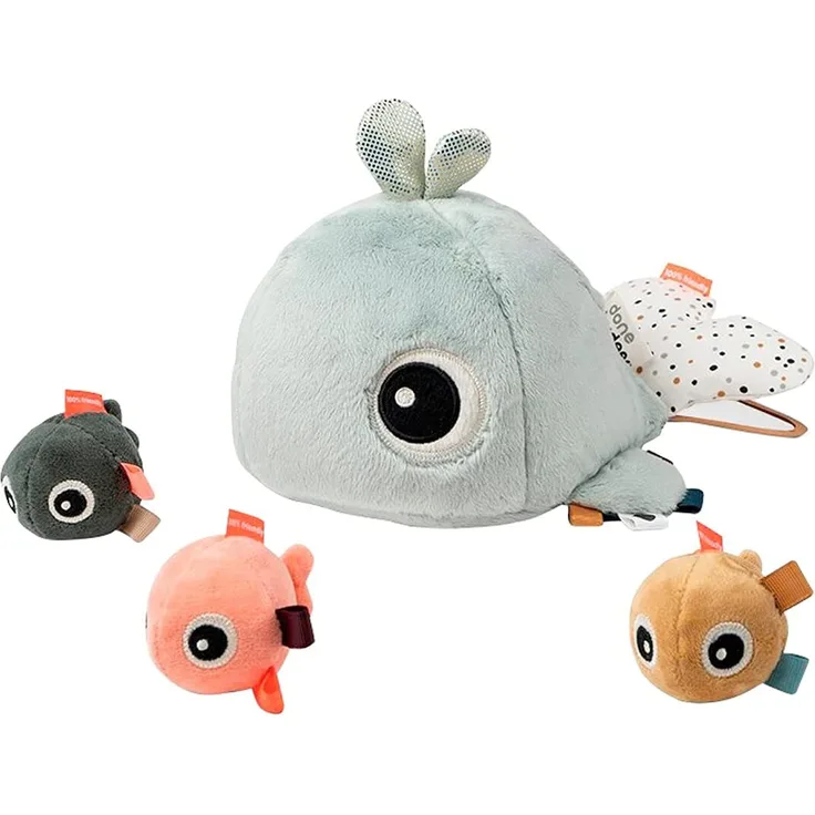 Done by Deer Wal verstecken und entdecken Spielzeug blau Grau