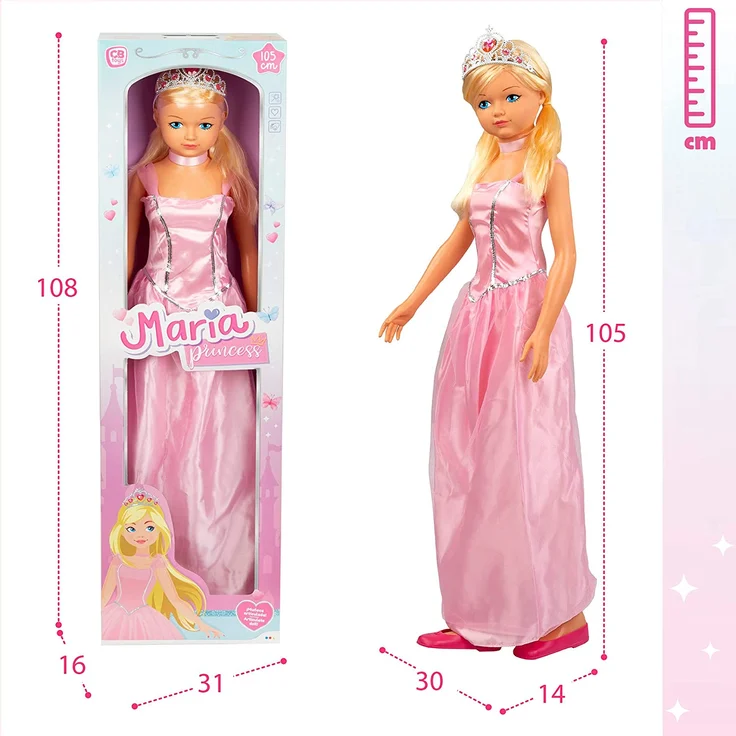 Prinzessin Maria Puppe 105 cm – Bild 7