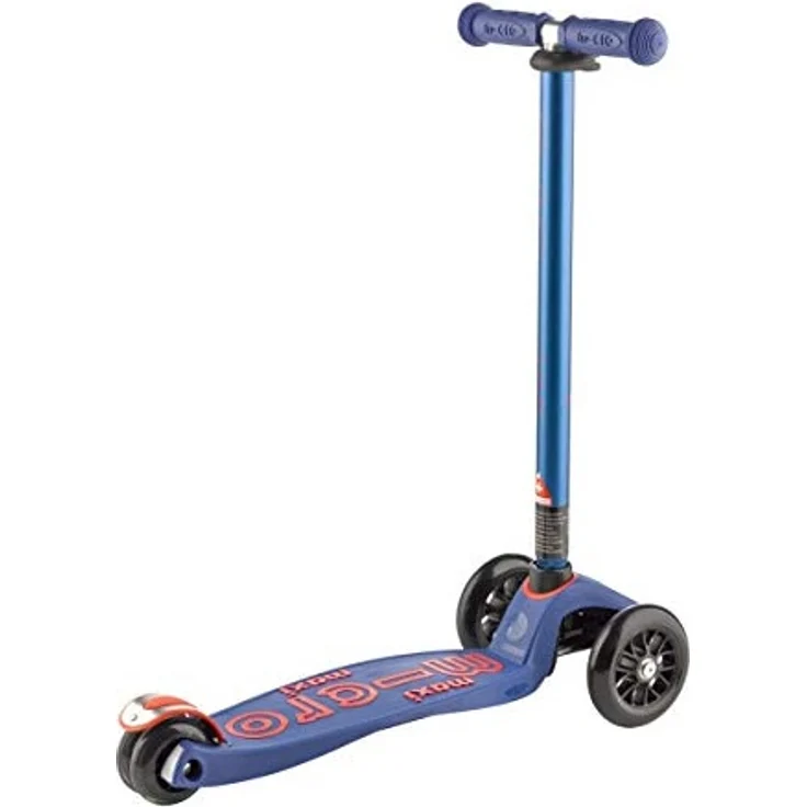 Micro Kinderroller Maxi Deluxe Kickboard Blau mit T-Lenker – Bild 4