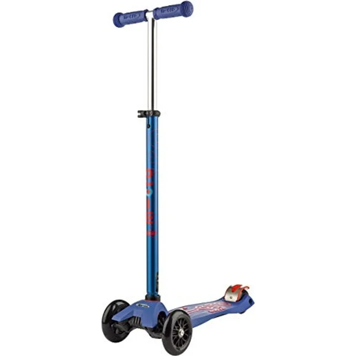 Micro Kinderroller Maxi Deluxe Kickboard Blau mit T-Lenker – Bild 1