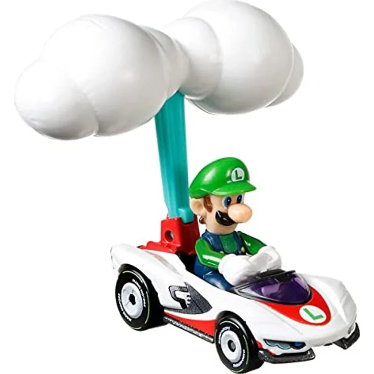Mattel Hot Wheels Mario Kart Luigi P-Wing and Cloud Glider – Bild 2