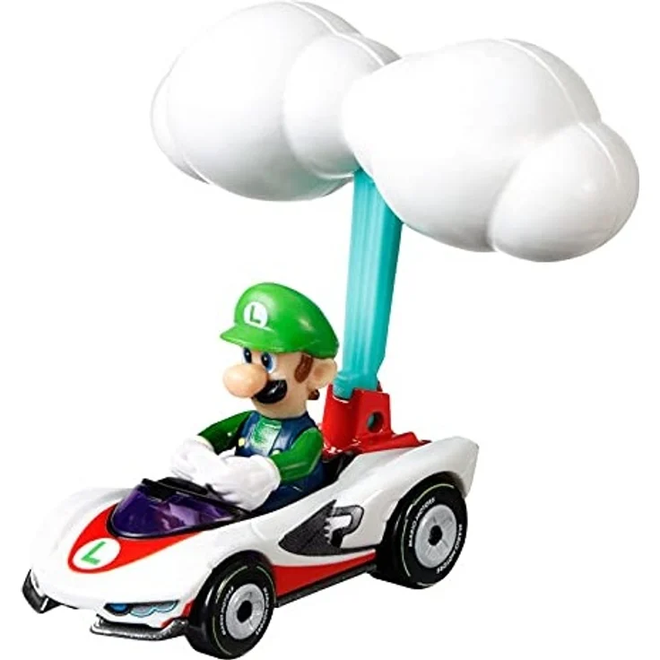 Mattel Hot Wheels Mario Kart Luigi P-Wing and Cloud Glider – Bild 4