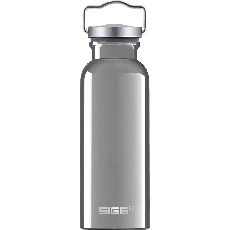 SIGG Original Alu Trinkflasche (0.5 L), schadstofffreie und besonders auslaufsichere Trinkflasche, federleichte Trinkflasche aus Aluminium – Bild 1