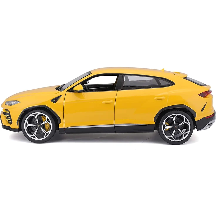 Bburago Lamborghini Urus: Modellauto im Maßstab 1:18, Türen, Kofferraum und Motorhaube zum Öffnen, lenkbar, 26 cm, gelb (18-11042Y) – Bild 11