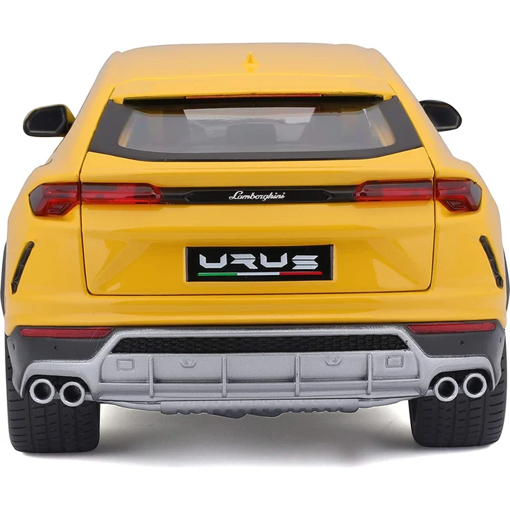 Bburago Lamborghini Urus: Modellauto im Maßstab 1:18, Türen, Kofferraum und Motorhaube zum Öffnen, lenkbar, 26 cm, gelb (18-11042Y) – Bild 3