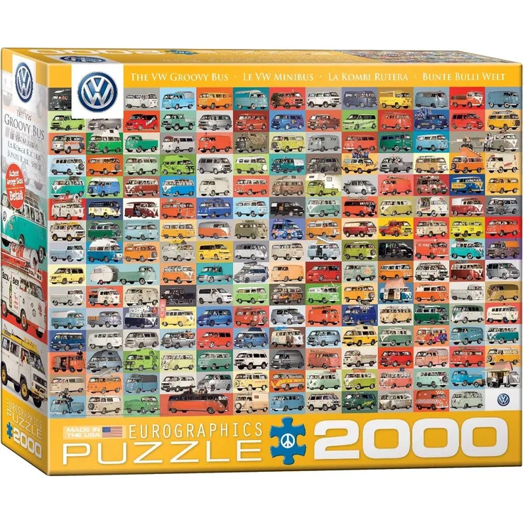 EuroGraphics 20.878,8–1.988,8 cm Volkswagen Groovy Bus Collage Puzzle (2000)
