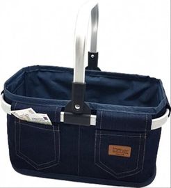 Tanner 40951 – Tragekorb Leer in Jeans-Optik