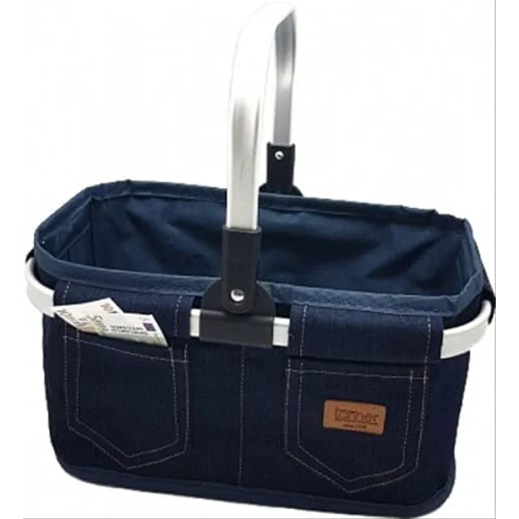 Tanner 40951 - Tragekorb Leer in Jeans-Optik, Spiel