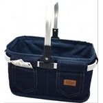 Tanner 40951 - Tragekorb Leer in Jeans-Optik, Spiel