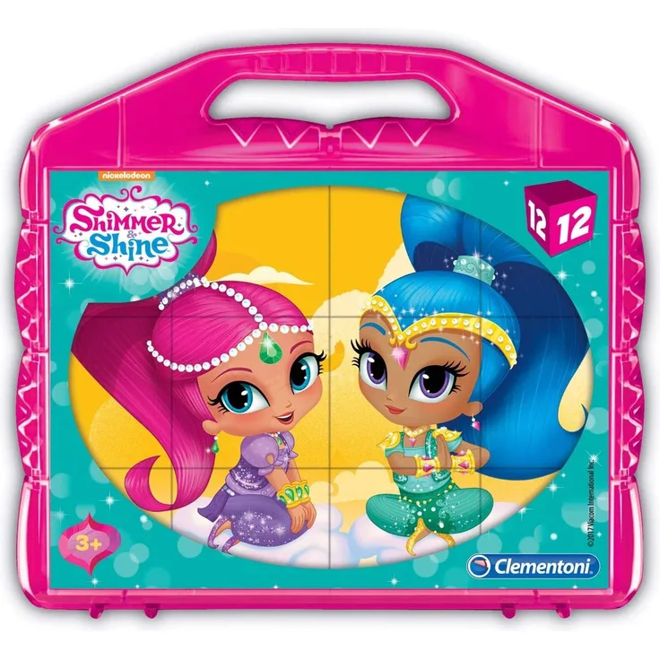 Clementoni 41187' Shimmer und Shine-Baby Würfelpuzzle, 12 Teile