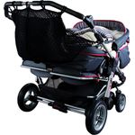 Sunnybaby 850120519 Kinderwagen-Einkaufsnetz für Zwillingswagen mit Sichtschutz, schwarz