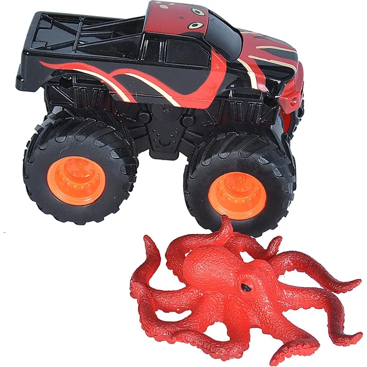 Spielset Truck und Octopus junior schwarz/rot 2-teilig
