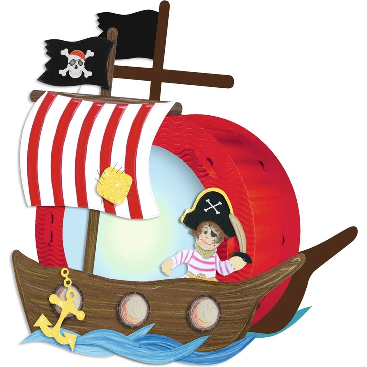 Laternen-Bastelset ”Piratenschiff” – Bild 4