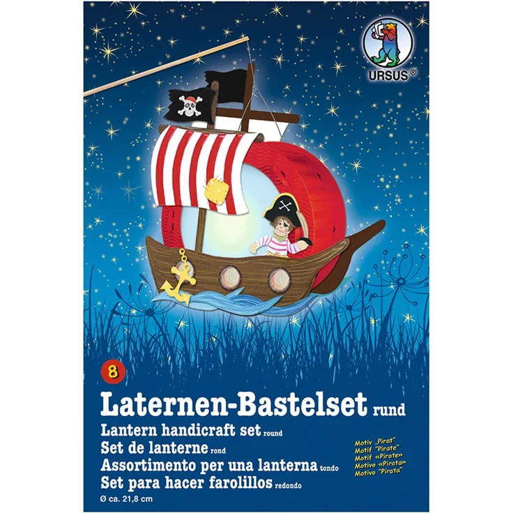 Laternen-Bastelset ”Piratenschiff” – Bild 1