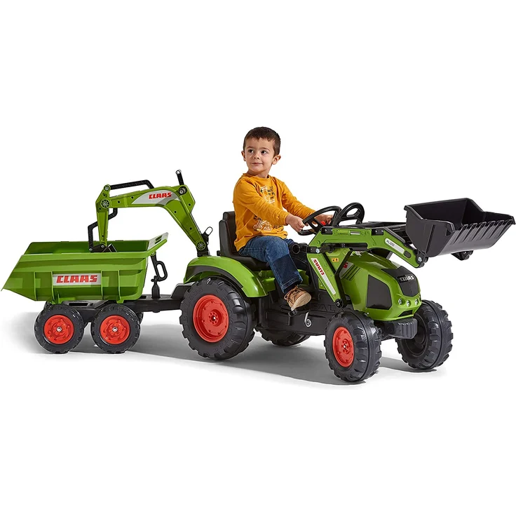 FALK Klasse Bagger inkl. Wagen mit Kipper (808-120) – Bild 2