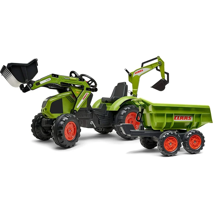 FALK Klasse Bagger inkl. Wagen mit Kipper (808-120) – Bild 1