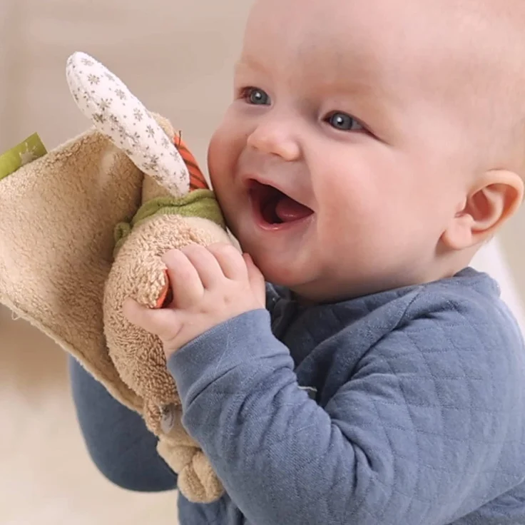 sigikid, Mädchen und Jungen, Schnuffeltuch Organic Collection, Bär, Braun, 48917 – Bild 2