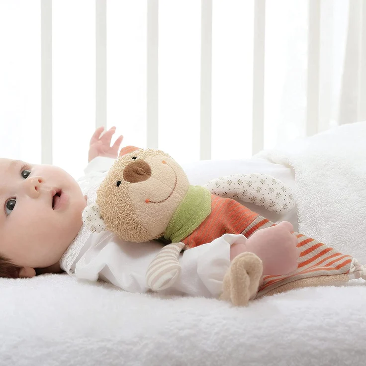 sigikid, Mädchen und Jungen, Schnuffeltuch Organic Collection, Bär, Braun, 48917 – Bild 5