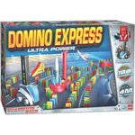 Goliath 81009 - Domino Express Ultra Power, Domino-Set für Ihnen eigenen Domino Day, Aufregende Stunts mit Dominosteinen, Aufbaufahrzeug und viel Zubehör, ab 6 Jahren