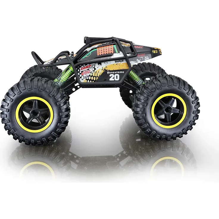 Maisto Tech R/C Rock Crawler Pro Series: Ferngesteuertes Auto in Monstertruck-Ausführung, mit Allradantrieb und Pistolengriff-Fernsteuerung, 38 cm, schwarz (581334) – Bild 11