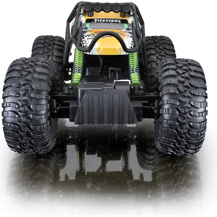 Maisto Tech R/C Rock Crawler Pro Series: Ferngesteuertes Auto in Monstertruck-Ausführung, mit Allradantrieb und Pistolengriff-Fernsteuerung, 38 cm, schwarz (581334) – Bild 2