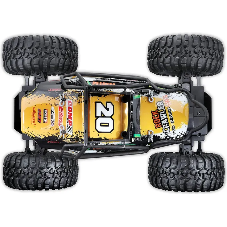Maisto Tech R/C Rock Crawler Pro Series: Ferngesteuertes Auto in Monstertruck-Ausführung, mit Allradantrieb und Pistolengriff-Fernsteuerung, 38 cm, schwarz (581334) – Bild 12