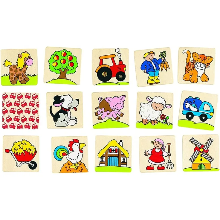 Goki 56890 - Memospiel Bauernhof