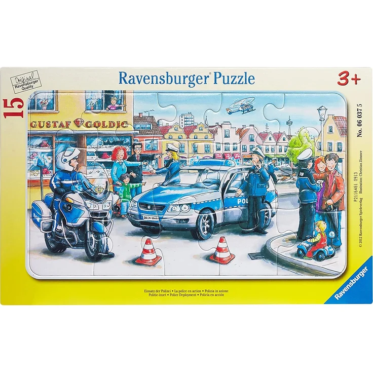 Ravensburger Kinderpuzzle 06037 - Einsatz der Polizei - Rahmenpuzzle – Bild 1