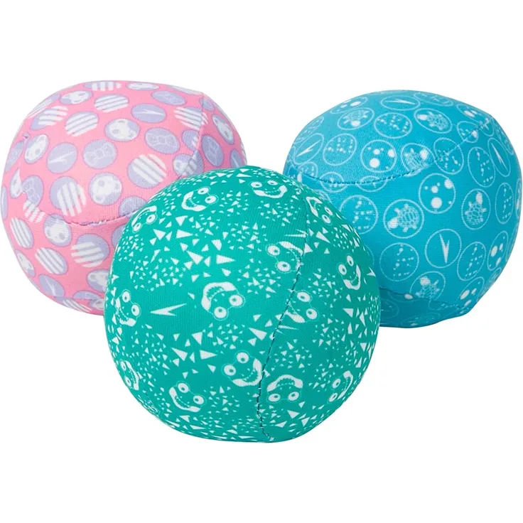 Wasserbälle Junior-Polyester blau/grün/rosa 3 Stück