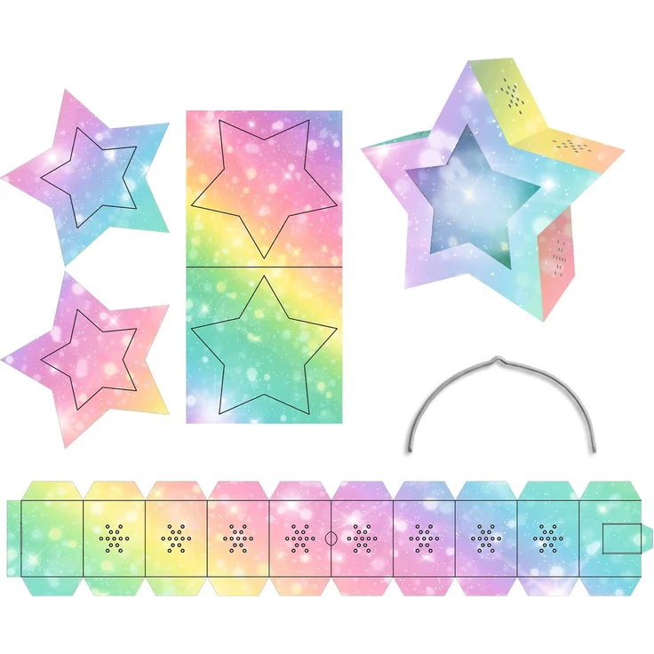 Laternen Bastelset Twinkle Star Feenstaub, 1 Stück – Bild 3