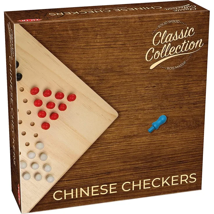 Tactic 40220 Holz Chinese Checkers Spiel, Mehrfarbig